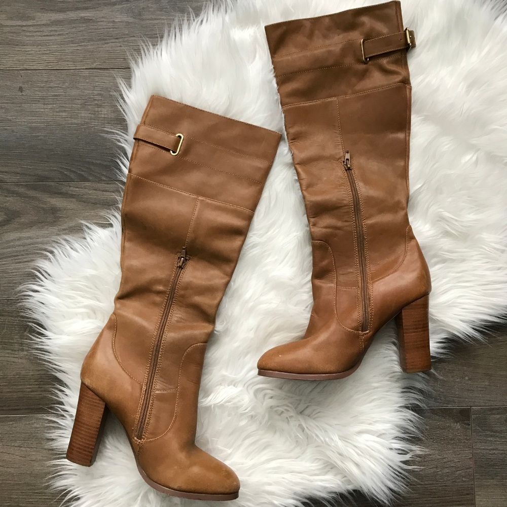 Kelsi Dagger 4" 'Willi' Knee High Leather Boots - Picture 2 of 8
